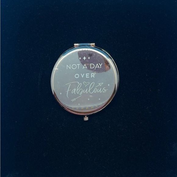 Rosegold Tone Compact Mirror - Not a Day Over Fabulous - Picture 2 of 3
